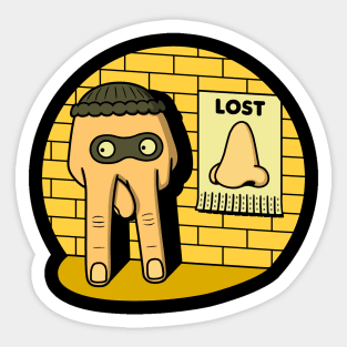 Lost Nose! Sticker